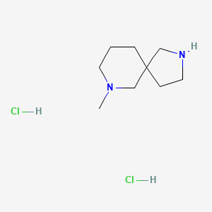 molecular formula C9H20Cl2N2 B7988937 7-Methyl-2,7-diazaspiro[4.5]decane dihydrochloride 