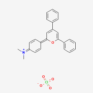 [4-(4,6-Diphenylpyran-2-ylidene)cyclohexa-2,5-dien-1-ylidene]-dimethylazanium;perchlorate