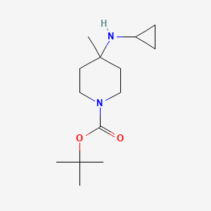 molecular formula C14H26N2O2 B7989015 Tert-butyl 4-(cyclopropylamino)-4-methylpiperidine-1-carboxylate 