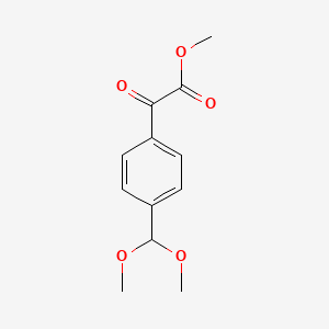 (4-Dimethoxymethylphenyl)oxoacetic acid methyl ester