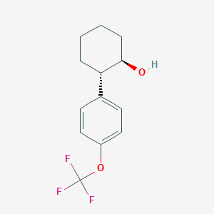 molecular formula C13H15F3O2 B7989094 trans-2-[4-(Trifluoromethoxy)phenyl]cyclohexanol CAS No. 1443311-85-0