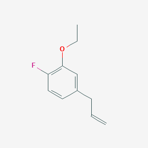 molecular formula C11H13FO B7989155 3-(3-Ethoxy-4-fluorophenyl)-1-propene 