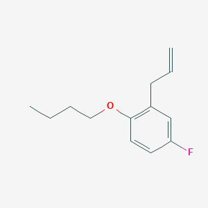 molecular formula C13H17FO B7989172 3-(2-n-Butoxy-5-fluorophenyl)-1-propene 
