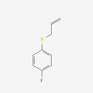 molecular formula C9H9FS B7989178 1-Allylsulfanyl-4-fluorobenzene 