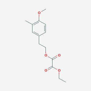 O2-Ethyl O1-[2-(4-methoxy-3-methylphenyl)ethyl] oxalate