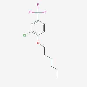 molecular formula C13H16ClF3O B7989223 3-Chloro-4-n-hexyloxybenzotrifluoride 