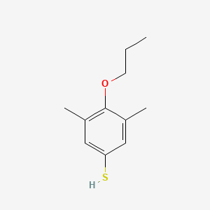 molecular formula C11H16OS B7989248 3,5-Dimethyl-4-propoxybenzenethiol 