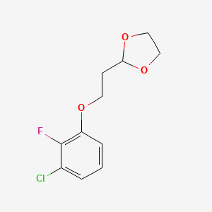 2-(2-(3-Chloro-2-fluorophenoxy)ethyl)-1,3-dioxolane