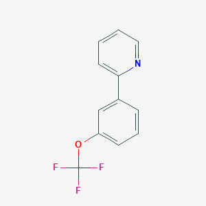 molecular formula C12H8F3NO B7989276 2-[3-(三氟甲氧基)苯基]吡啶 