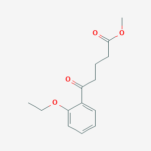 molecular formula C14H18O4 B7989311 Methyl 5-(2-ethoxyphenyl)-5-oxovalerate CAS No. 1443309-61-2