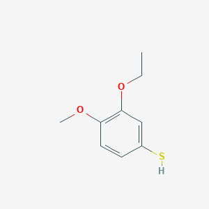 molecular formula C9H12O2S B7989317 3-Ethoxy-4-methoxythiophenol 