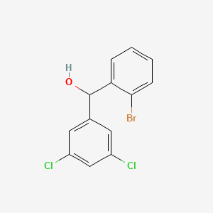 molecular formula C13H9BrCl2O B7989330 2-Bromo-3',5'-dichlorobenzhydrol 