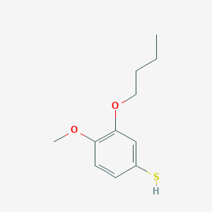 molecular formula C11H16O2S B7989361 3-n-Butoxy-4-methoxythiophenol 