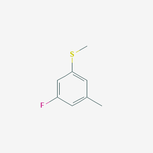 molecular formula C8H9FS B7989368 3-Fluoro-5-methylphenyl methyl sulfide CAS No. 1314902-71-0