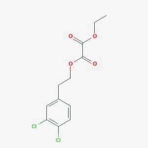 molecular formula C12H12Cl2O4 B7989379 O1-[2-(3,4-Dichlorophenyl)ethyl] O2-ethyl oxalate 