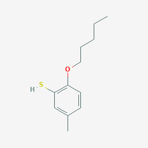 molecular formula C12H18OS B7989392 5-Methyl-2-n-pentoxythiophenol 