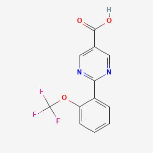 2-(2-(Trifluoromethoxy)phenyl)pyrimidine-5-carboxylic acid
