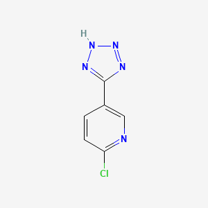 molecular formula C6H4ClN5 B7989481 2-Chloro-5-(2H-tetrazol-5-YL)pyridine 