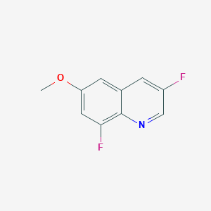 molecular formula C10H7F2NO B7989495 3,8-Difluoro-6-methoxyquinoline 