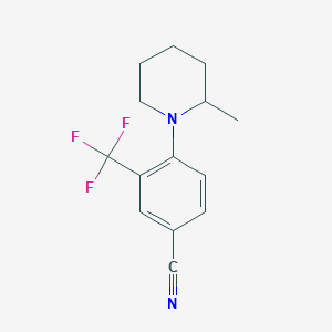 4-(2-Methylpiperidin-1-YL)-3-(trifluoromethyl)benzonitrile