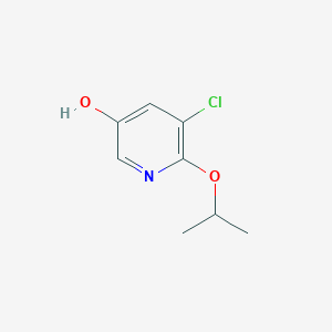 molecular formula C8H10ClNO2 B7989519 5-Chloro-6-isopropoxypyridin-3-OL 