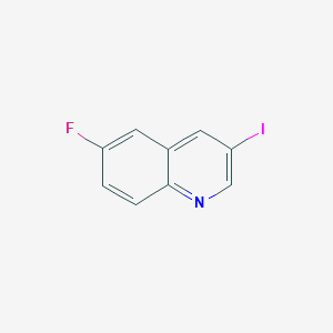 molecular formula C9H5FIN B7989531 6-Fluoro-3-iodoquinoline 
