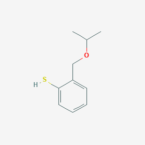 molecular formula C10H14OS B7989599 2-[(iso-Propyloxy)methyl]thiophenol 