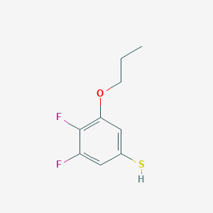 molecular formula C9H10F2OS B7989645 3,4-Difluoro-5-propoxybenzenethiol 