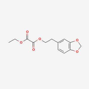 molecular formula C13H14O6 B7989649 2-(Benzo[d][1,3]dioxol-5-yl)ethyl ethyl oxalate 