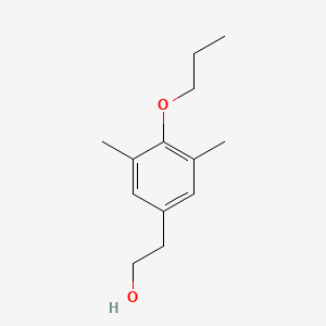 molecular formula C13H20O2 B7989652 4-n-Propoxy-3,5-dimethylphenethyl alcohol 