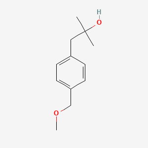 molecular formula C12H18O2 B7989657 1-(4-(Methoxymethyl)phenyl)-2-methylpropan-2-ol 