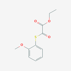 molecular formula C11H12O4S B7989691 Ethyl 2-(2-methoxyphenyl)sulfanyl-2-oxo-acetate 