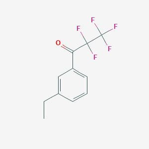 molecular formula C11H9F5O B7989711 3'-Ethyl-2,2,3,3,3-pentafluoropropiophenone 