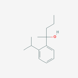 molecular formula C14H22O B7989736 2-(2-iso-Propylphenyl)-2-pentanol 