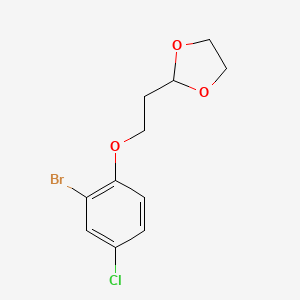 2-(2-(2-Bromo-4-chlorophenoxy)ethyl)-1,3-dioxolane