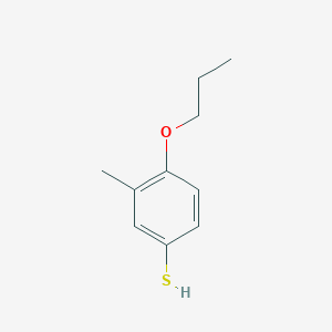 molecular formula C10H14OS B7989766 3-Methyl-4-n-propoxythiophenol 