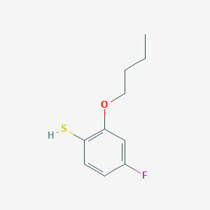 molecular formula C10H13FOS B7989773 2-n-Butoxy-4-fluorothiophenol 