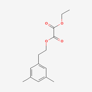 molecular formula C14H18O4 B7989787 O1-[2-(3,5-Dimethylphenyl)ethyl] O2-ethyl oxalate 