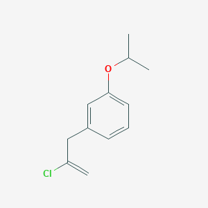molecular formula C12H15ClO B7989801 2-Chloro-3-(3-iso-propoxyphenyl)-1-propene 
