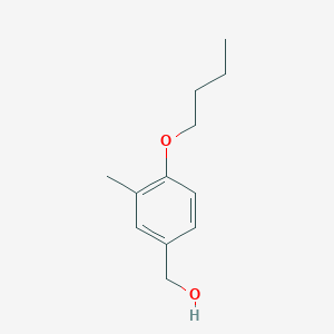 molecular formula C12H18O2 B7989816 (4-Butoxy-3-methylphenyl)methanol 