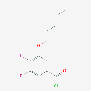 4,5-Difluoro-3-n-pentoxybenzoyl chloride