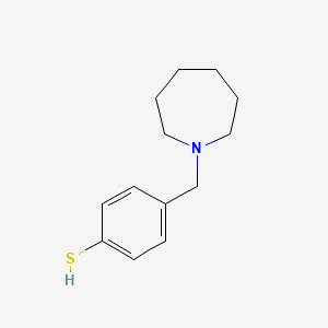 molecular formula C13H19NS B7989913 4-(Azepan-1-ylmethyl)benzenethiol 