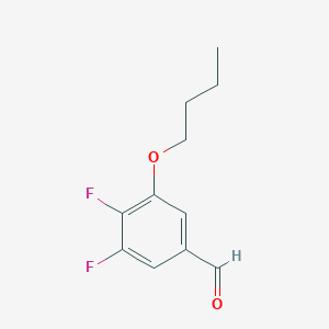 molecular formula C11H12F2O2 B7989921 3-Butoxy-4,5-difluorobenzaldehyde 