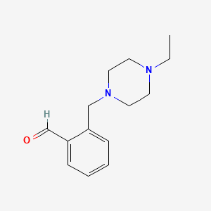 molecular formula C14H20N2O B7989928 2-[(4-Ethylpiperazino)methyl]benzaldehyde 