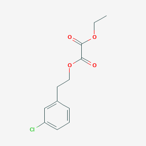 molecular formula C12H13ClO4 B7989941 O1-[2-(3-Chlorophenyl)ethyl] O2-ethyl oxalate 