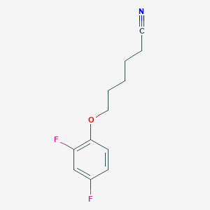 molecular formula C12H13F2NO B7989955 6-(2,4-Difluoro-phenoxy)hexanenitrile CAS No. 1443338-43-9