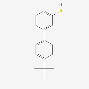 molecular formula C16H18S B7989974 3-(4-tert-Butylphenyl)thiophenol 