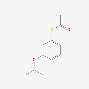 molecular formula C11H14O2S B7989981 S-3-iso-Propoxyphenylthioacetate 