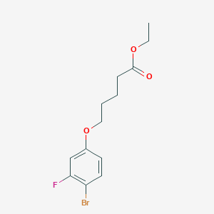 Ethyl 5-(4-bromo-3-fluoro-phenoxy)pentanoate