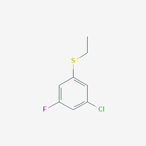 molecular formula C8H8ClFS B7990001 3-Chloro-5-fluorophenyl ethyl sulfide 